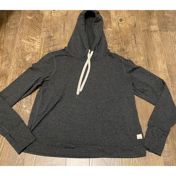 Vuori halo essential hoodie charcoal gray size S - Picture 2 of 10